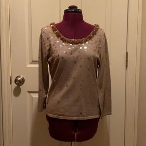 Talbots Sequin Sweater
